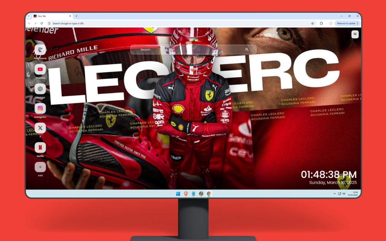 Charles Leclerc - Ferrari Wallpaper chrome谷歌浏览器插件_扩展第4张截图