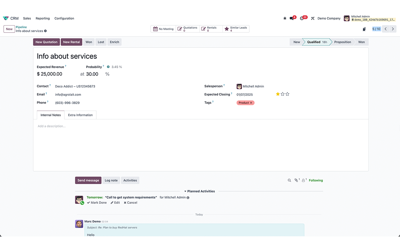 Odoo Chatter Utilities chrome谷歌浏览器插件_扩展第2张截图