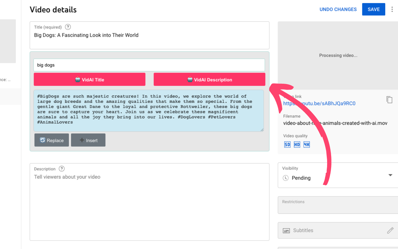 VidAI chrome谷歌浏览器插件_扩展第1张截图