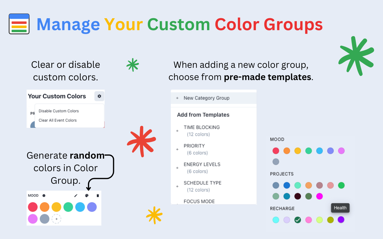 Calendar Color chrome谷歌浏览器插件_扩展第1张截图