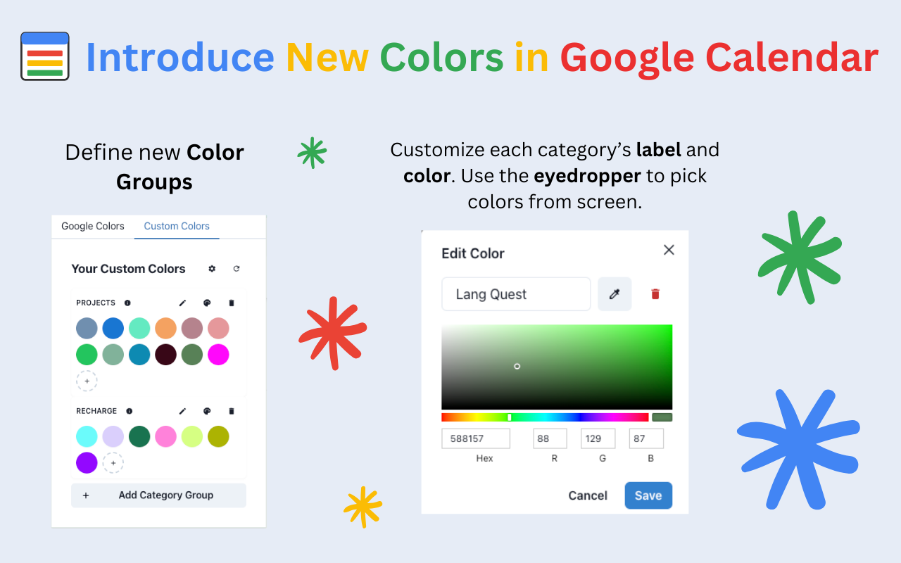 Calendar Color chrome谷歌浏览器插件_扩展第4张截图