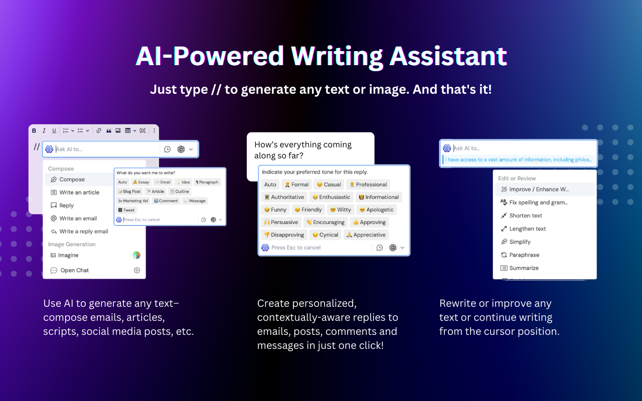 维尼克斯 - 人工智能助手 (ChatGPT, GPT-4o, Claude, Gemini) chrome谷歌浏览器插件_扩展第4张截图