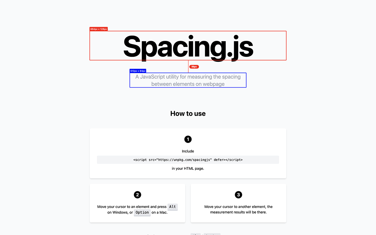 SpacingJS chrome谷歌浏览器插件_扩展第1张截图