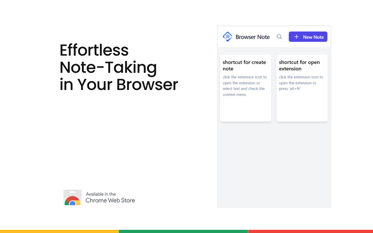 Browser Note - no more random sticky notes! chrome谷歌浏览器插件_扩展第3张截图