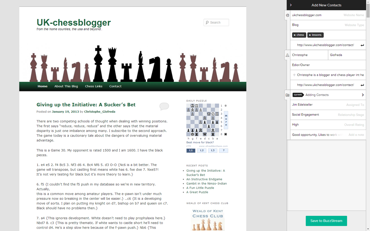 BuzzStream Buzzmarker chrome谷歌浏览器插件_扩展第2张截图