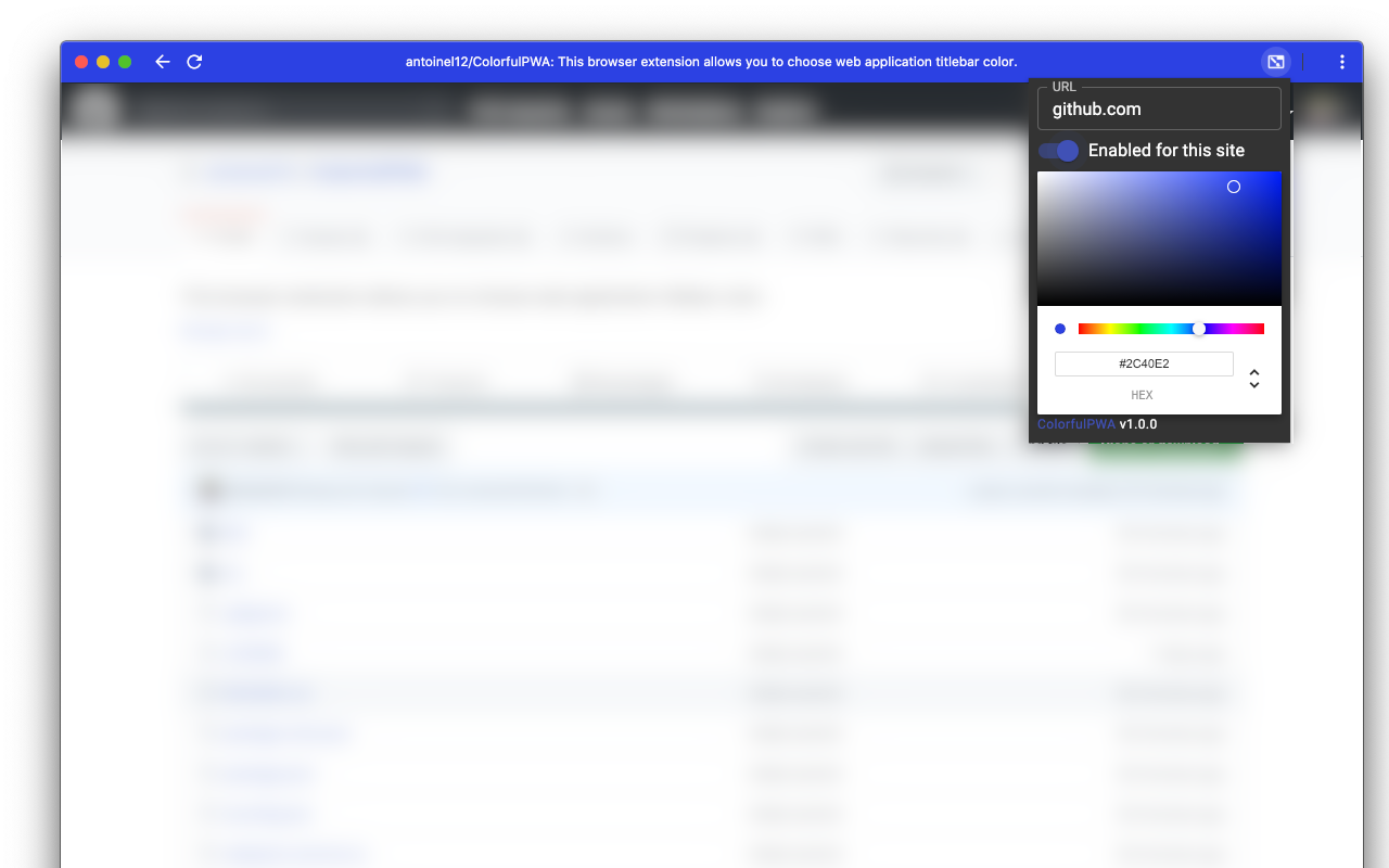 ColorfulPWA chrome谷歌浏览器插件_扩展第1张截图
