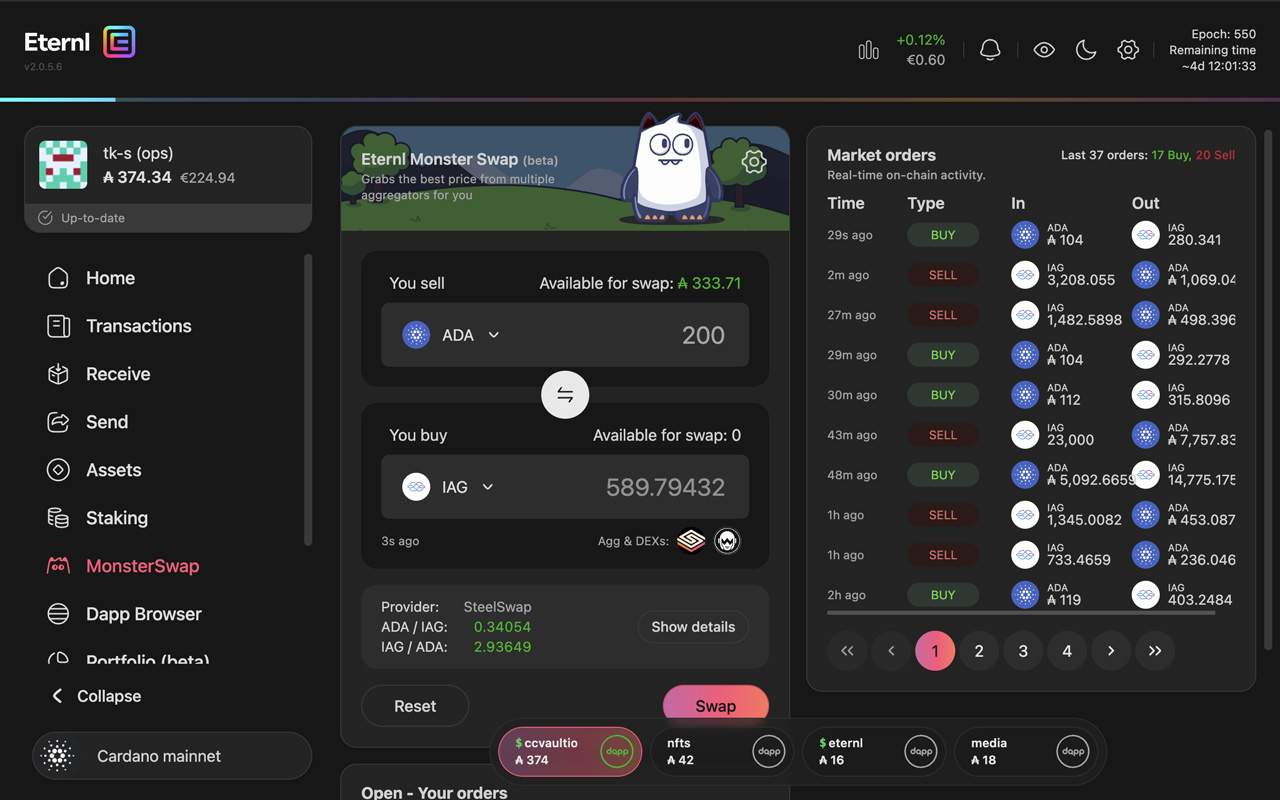 Eternl chrome谷歌浏览器插件_扩展第5张截图