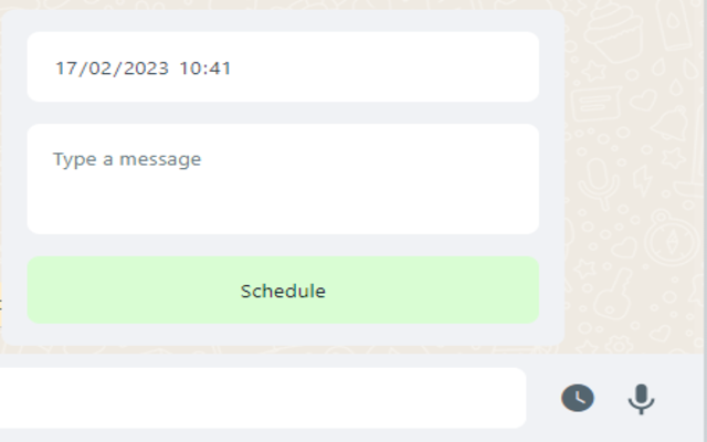 WA Schedule Messages chrome谷歌浏览器插件_扩展第1张截图