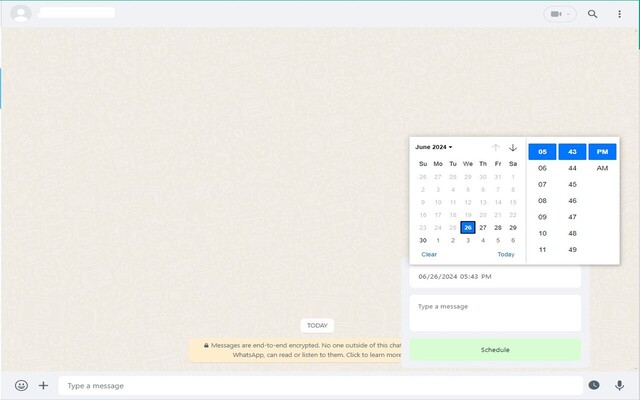 WA Schedule Messages chrome谷歌浏览器插件_扩展第2张截图