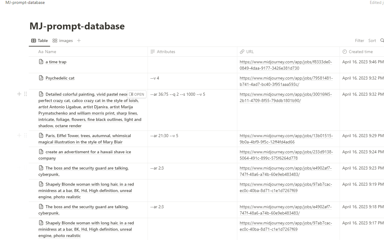 保存 midjourney 提示词到 notion chrome谷歌浏览器插件_扩展第2张截图