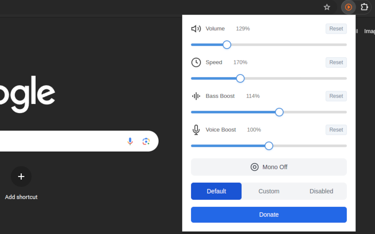 Volume & Video Master 1000% chrome谷歌浏览器插件_扩展第1张截图