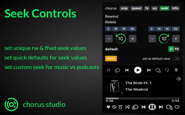 Chorus - Spotify Enhancer chrome谷歌浏览器插件_扩展第1张截图
