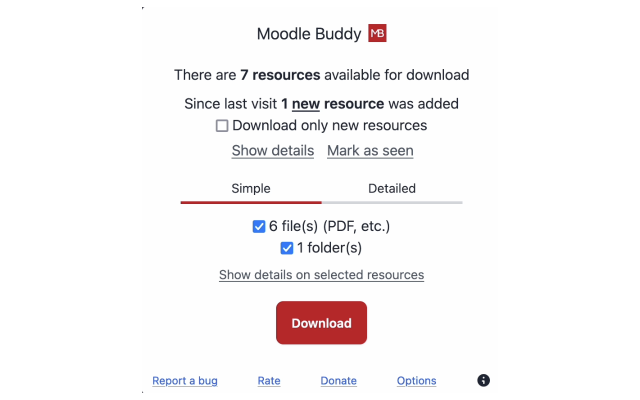 Moodle Buddy chrome谷歌浏览器插件_扩展第2张截图