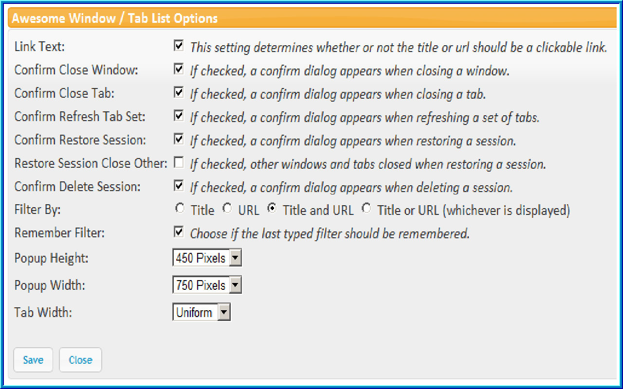 Awesome Window & Tab Manager chrome谷歌浏览器插件_扩展第4张截图