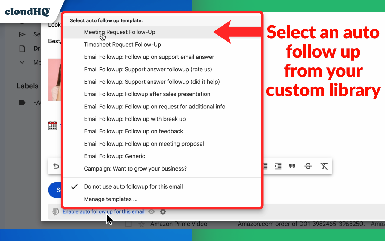 Auto Follow Up for Gmail™ by cloudHQ chrome谷歌浏览器插件_扩展第1张截图