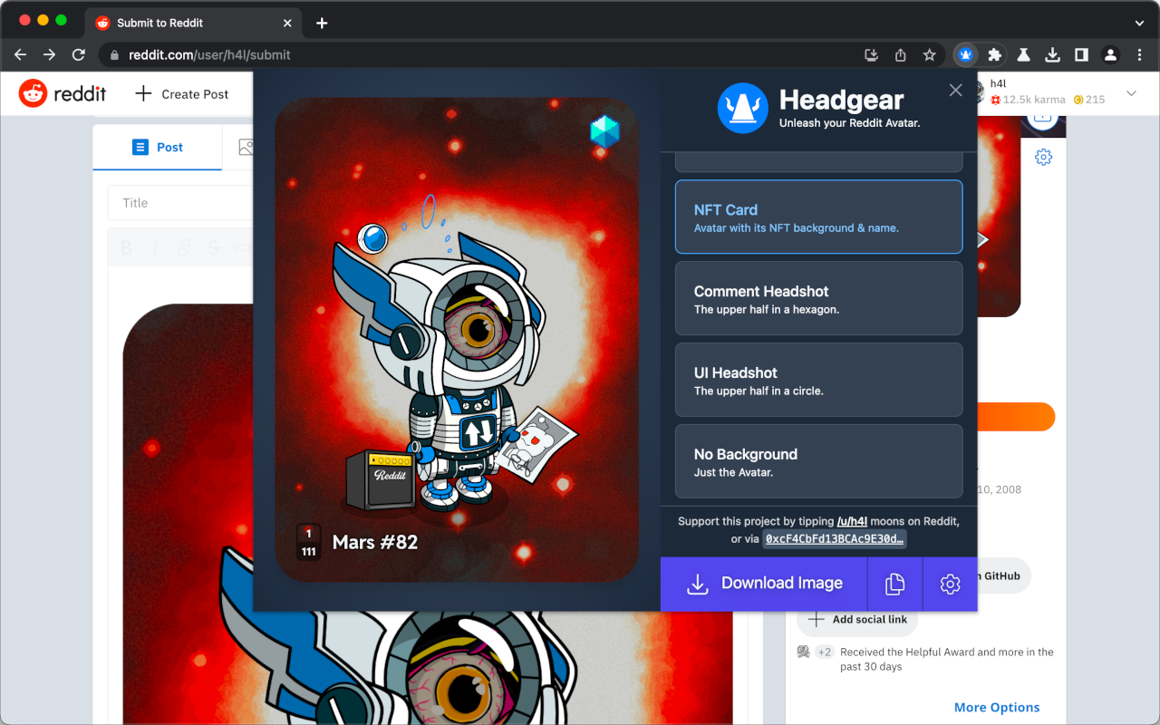 Headgear chrome谷歌浏览器插件_扩展第1张截图