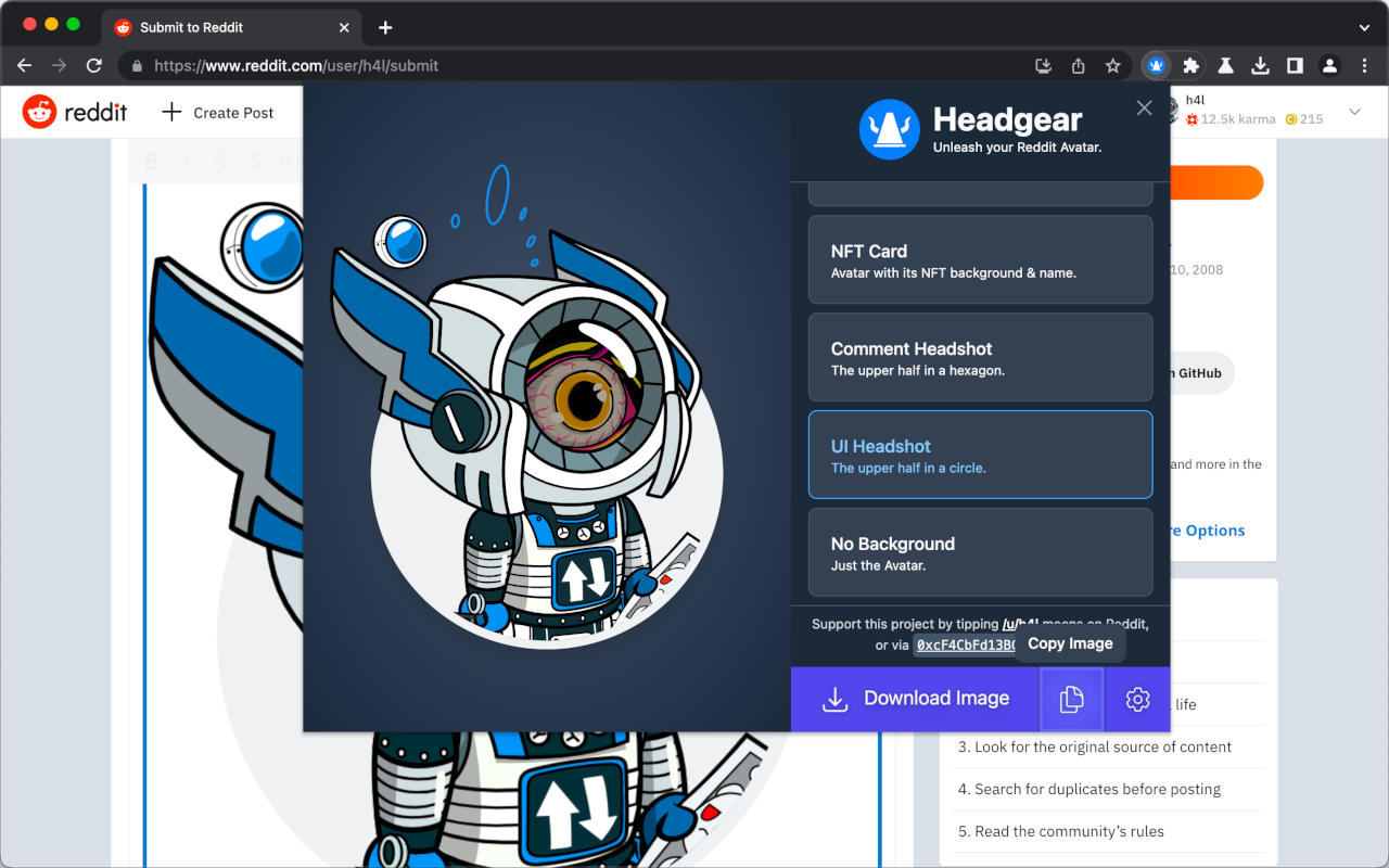 Headgear chrome谷歌浏览器插件_扩展第3张截图