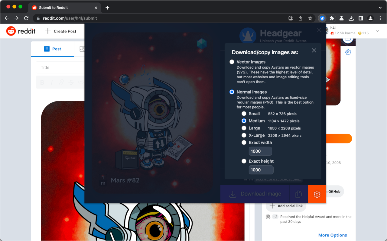 Headgear chrome谷歌浏览器插件_扩展第4张截图