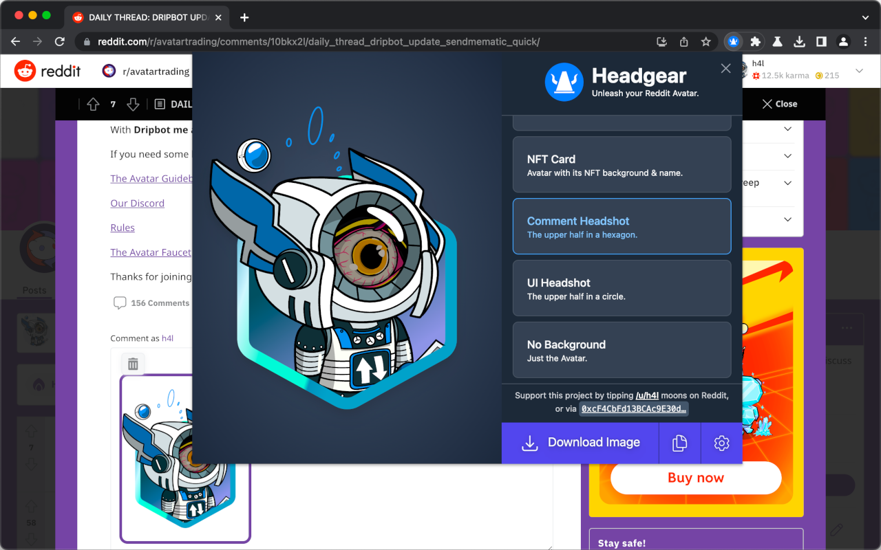 Headgear chrome谷歌浏览器插件_扩展第5张截图