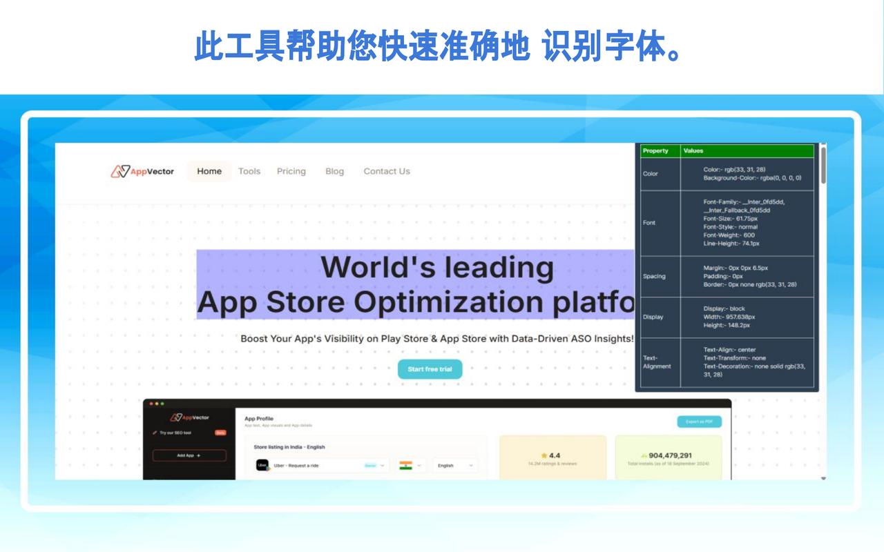 字体查找器与样式探测器 chrome谷歌浏览器插件_扩展第2张截图