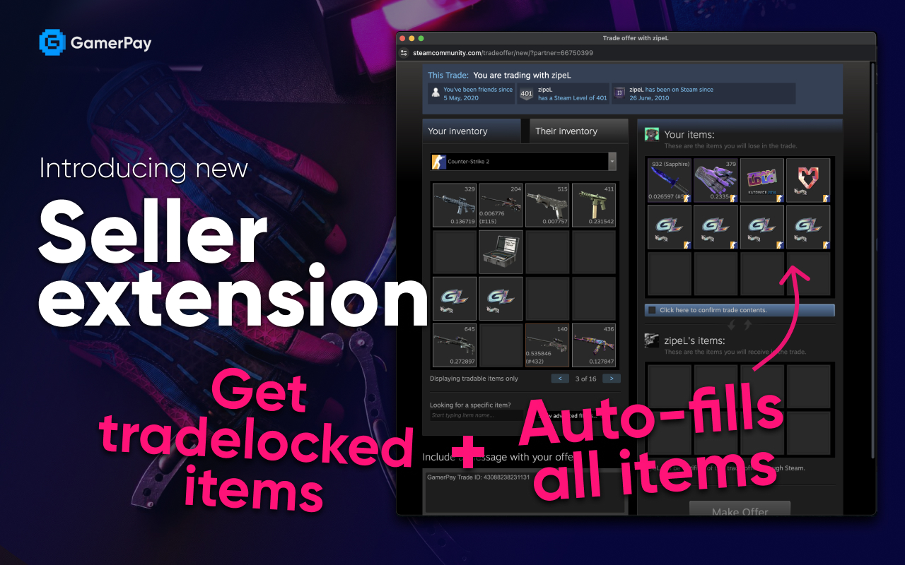 GamerPay extension chrome谷歌浏览器插件_扩展第1张截图
