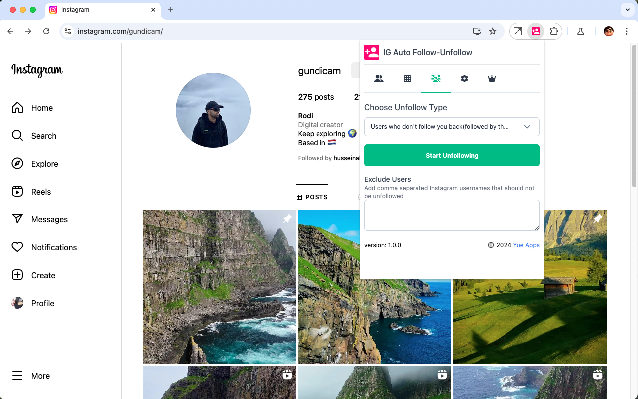 IG Auto Follow chrome谷歌浏览器插件_扩展第1张截图