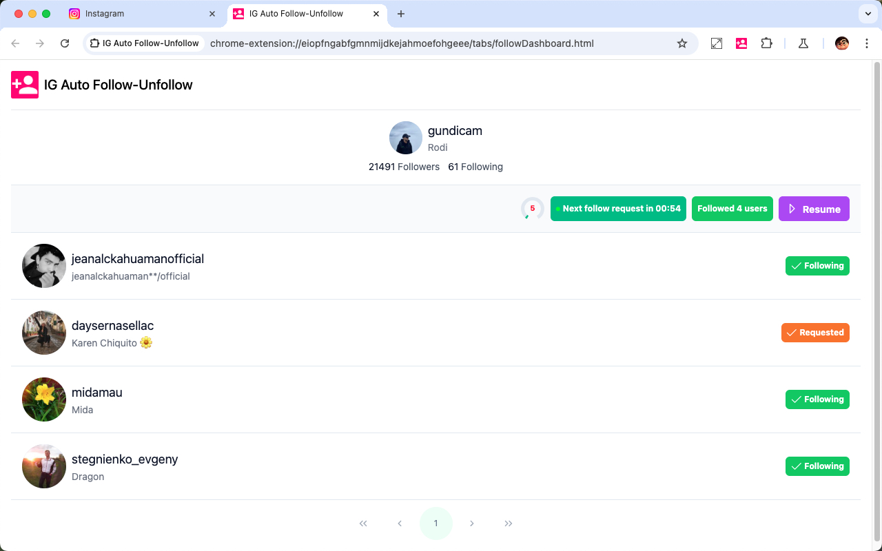 IG Auto Follow chrome谷歌浏览器插件_扩展第2张截图
