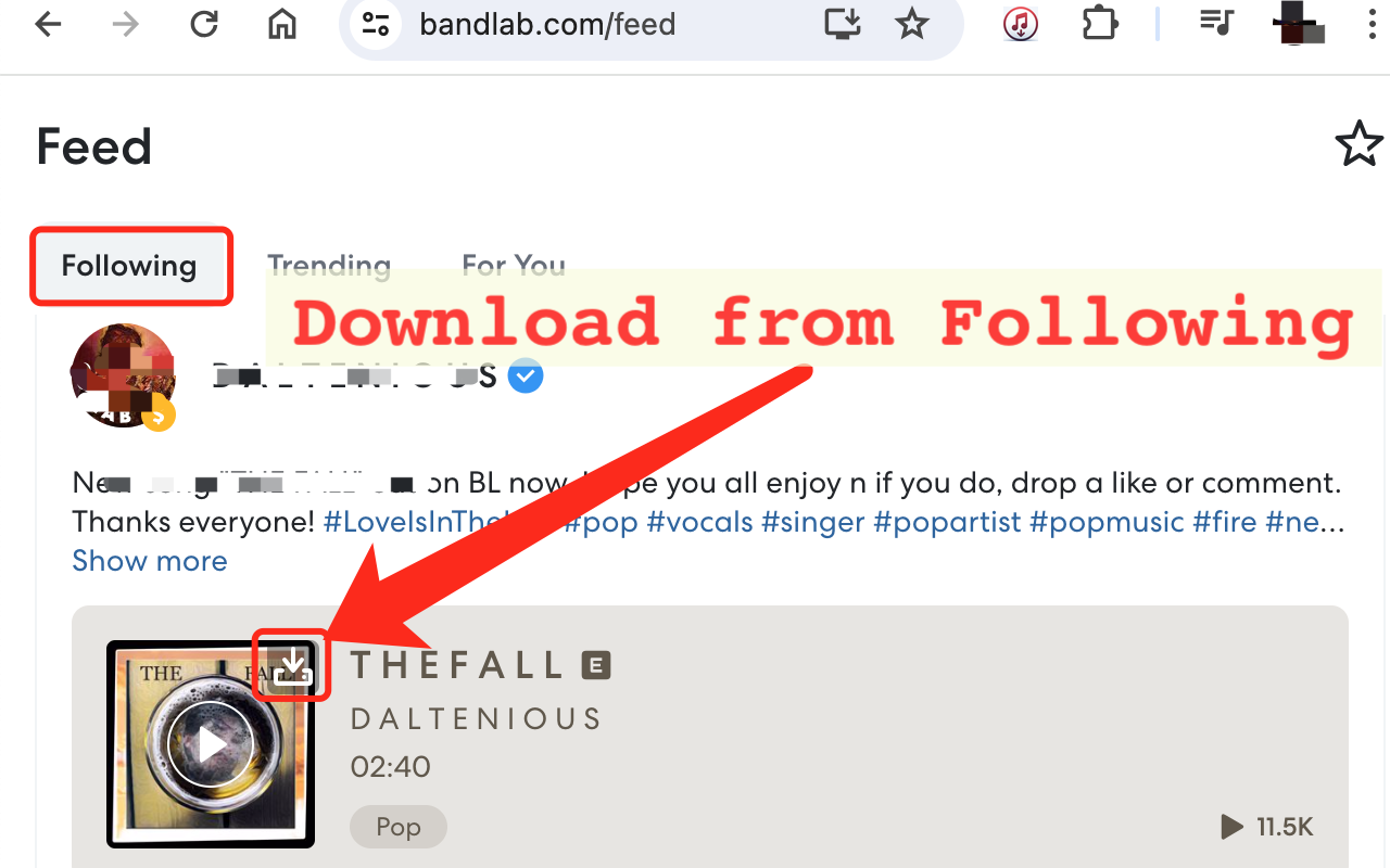 BandLab Music Downloader chrome谷歌浏览器插件_扩展第3张截图