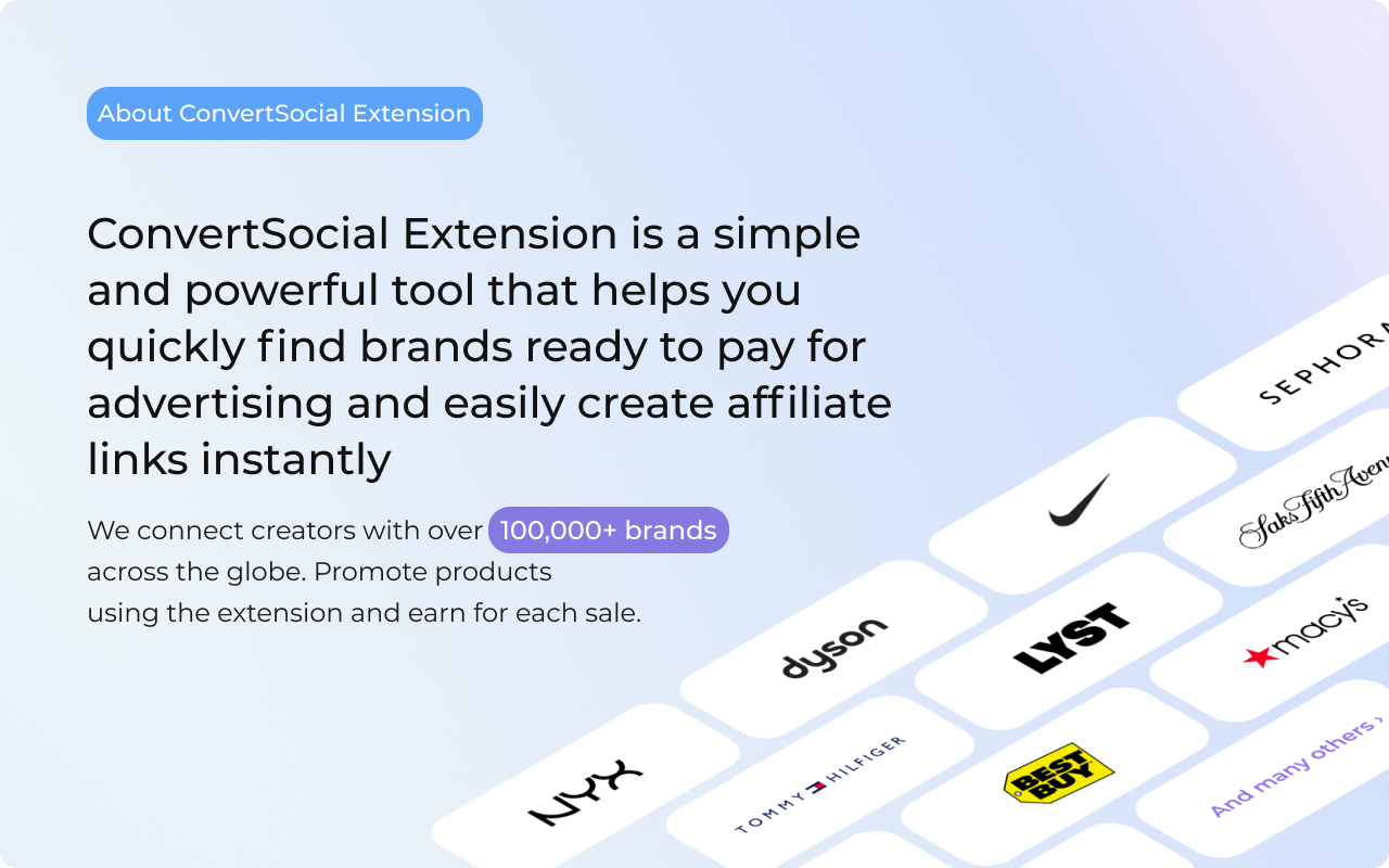 ConvertSocial Extension chrome谷歌浏览器插件_扩展第1张截图