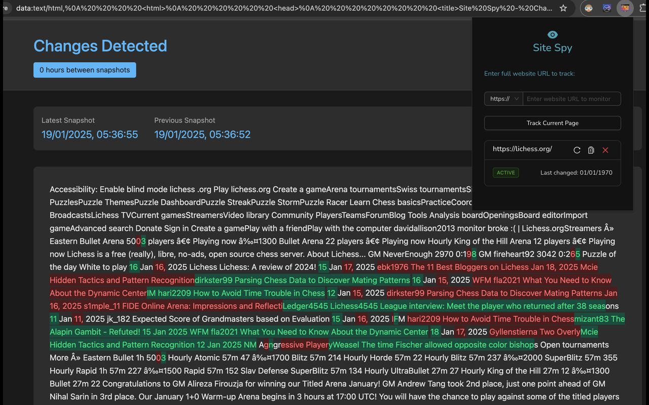 Site Spy Monitor chrome谷歌浏览器插件_扩展第2张截图