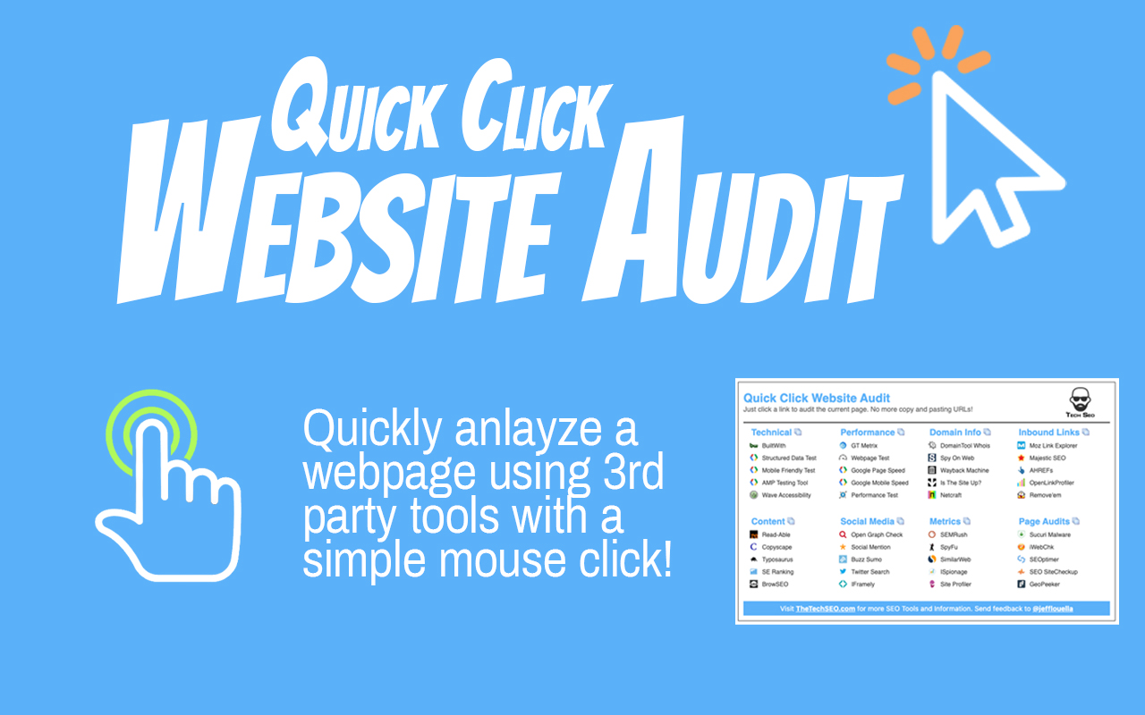 Quick Click Website Audit chrome谷歌浏览器插件_扩展第2张截图