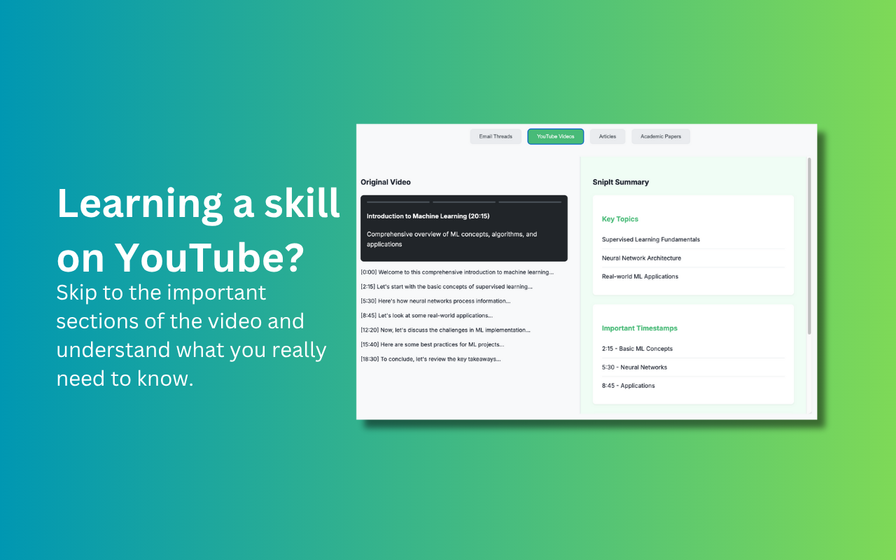 YouTube Summary with ChatGPT Claude DeepSeek chrome谷歌浏览器插件_扩展第4张截图