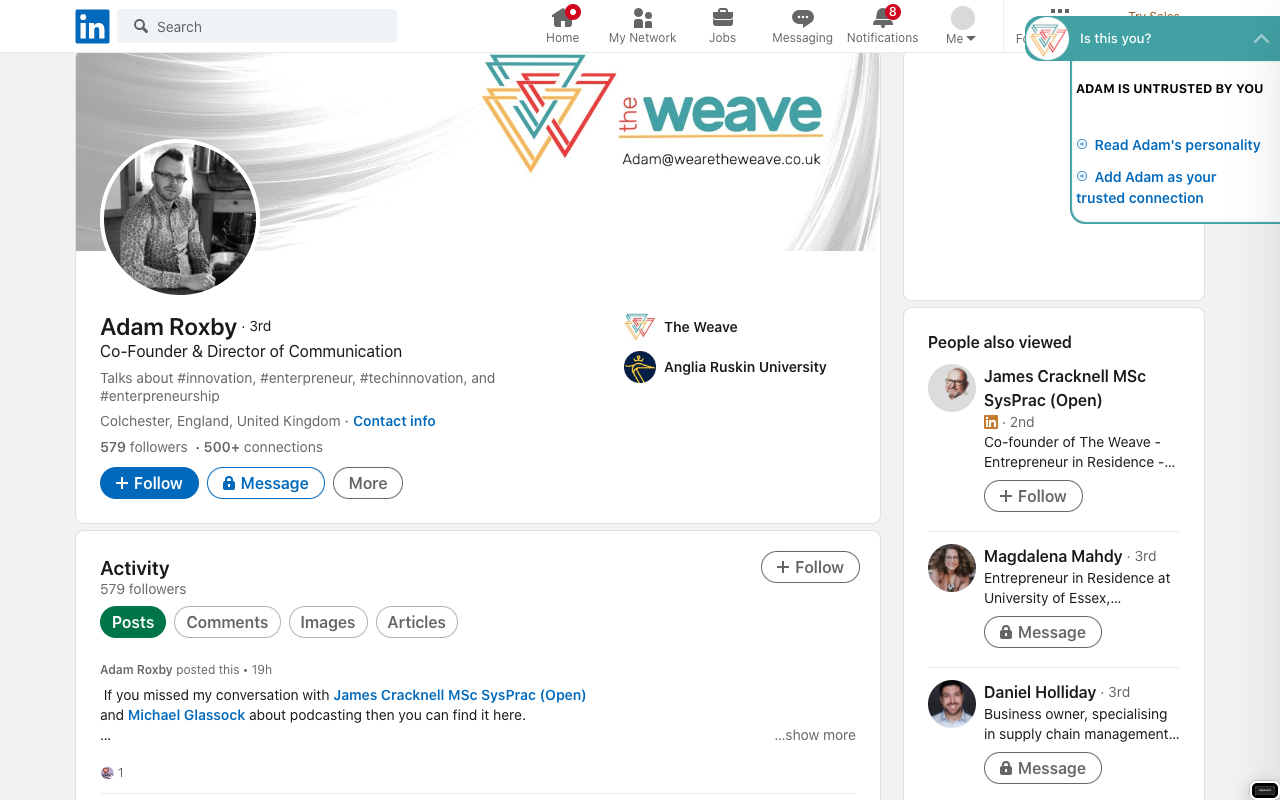 The Weave Networker chrome谷歌浏览器插件_扩展第4张截图