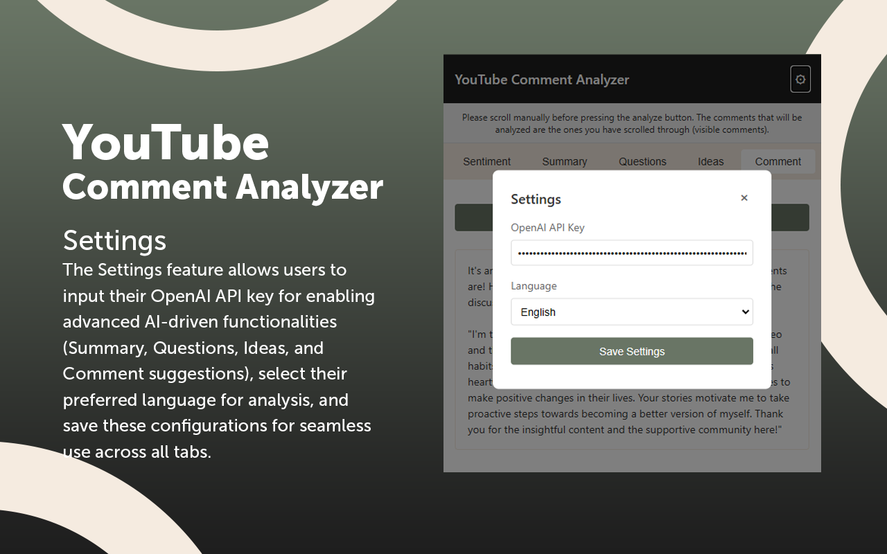 YouTube Comment Analyzer chrome谷歌浏览器插件_扩展第3张截图
