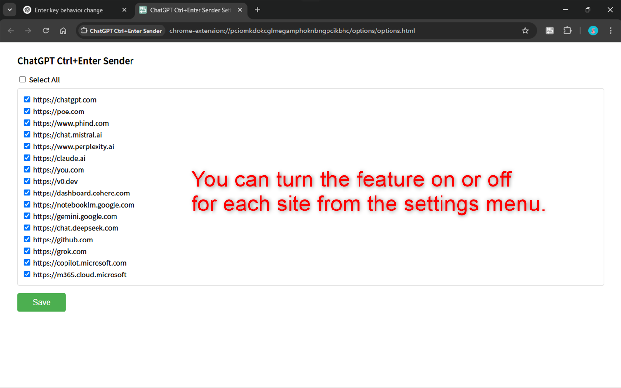 ChatGPT Ctrl+Enter Sender chrome谷歌浏览器插件_扩展第5张截图