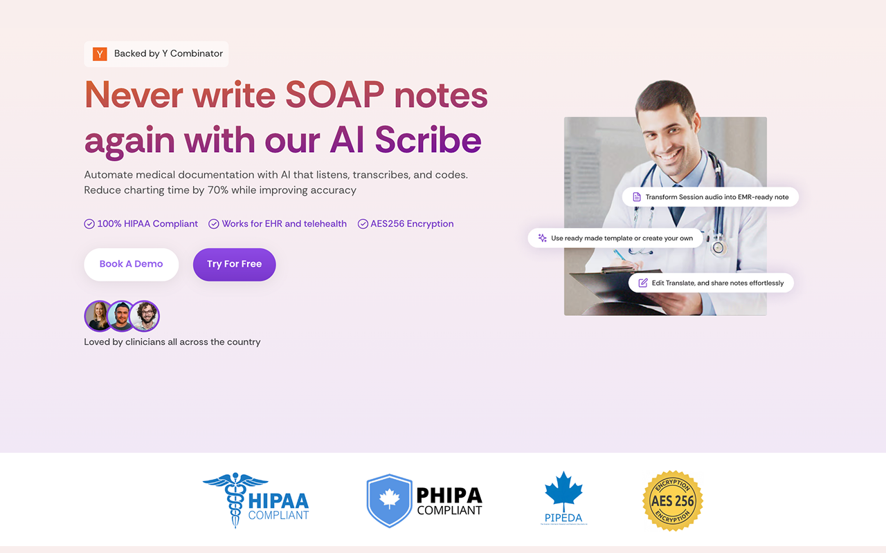Scribe Health: AI Medical Scribe & Note Take chrome谷歌浏览器插件_扩展第3张截图
