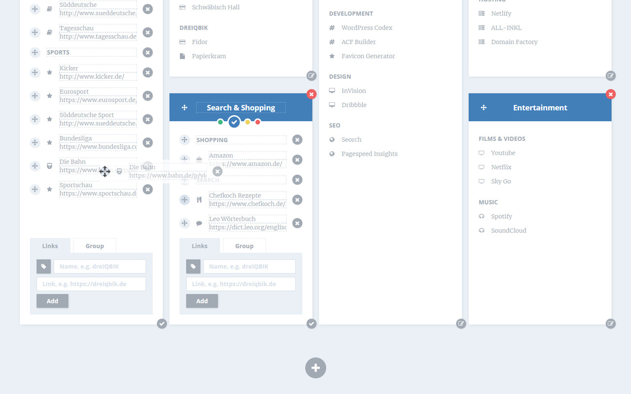 New Tab Link Collection chrome谷歌浏览器插件_扩展第2张截图