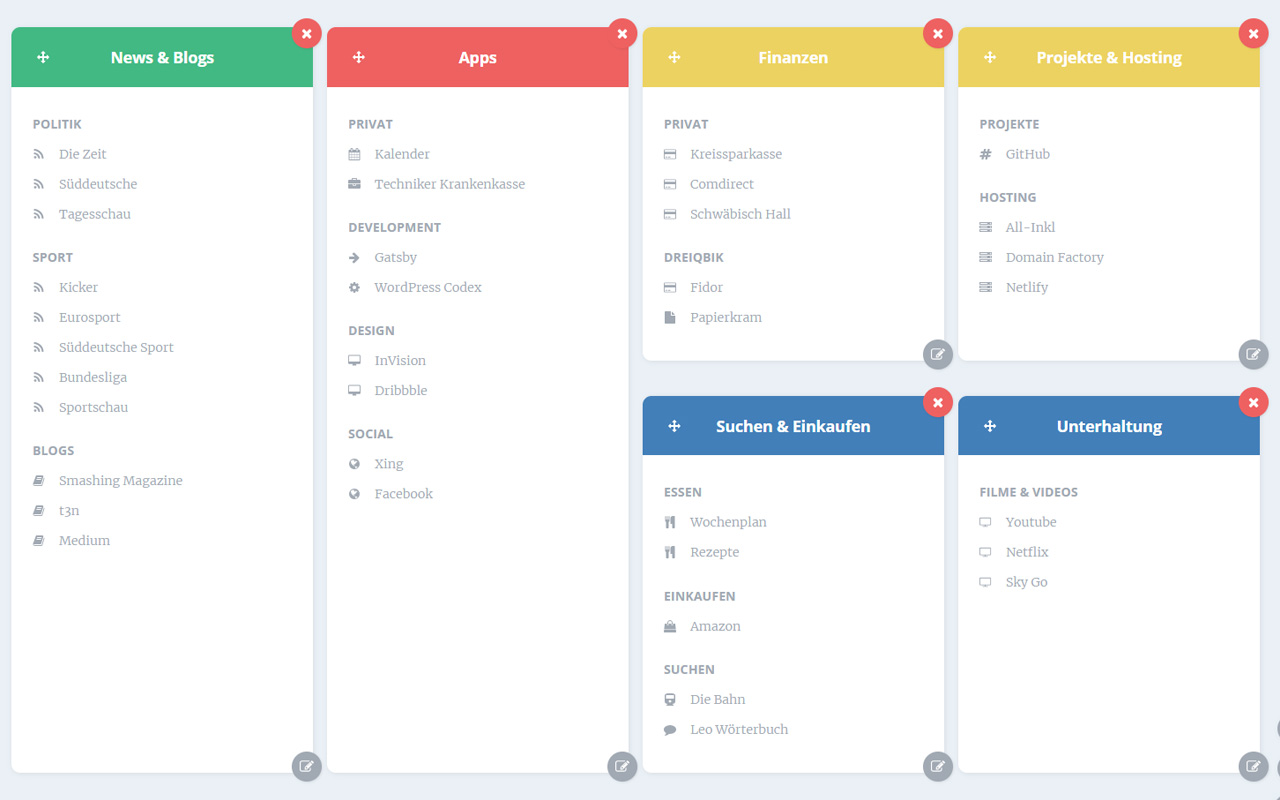 New Tab Link Collection chrome谷歌浏览器插件_扩展第4张截图