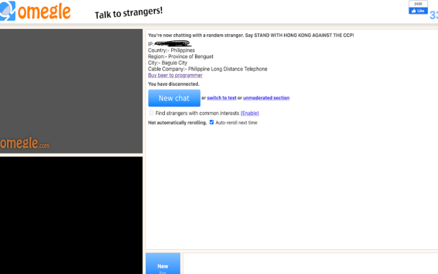 Omegle - OmeTV IP locator chrome谷歌浏览器插件_扩展第2张截图