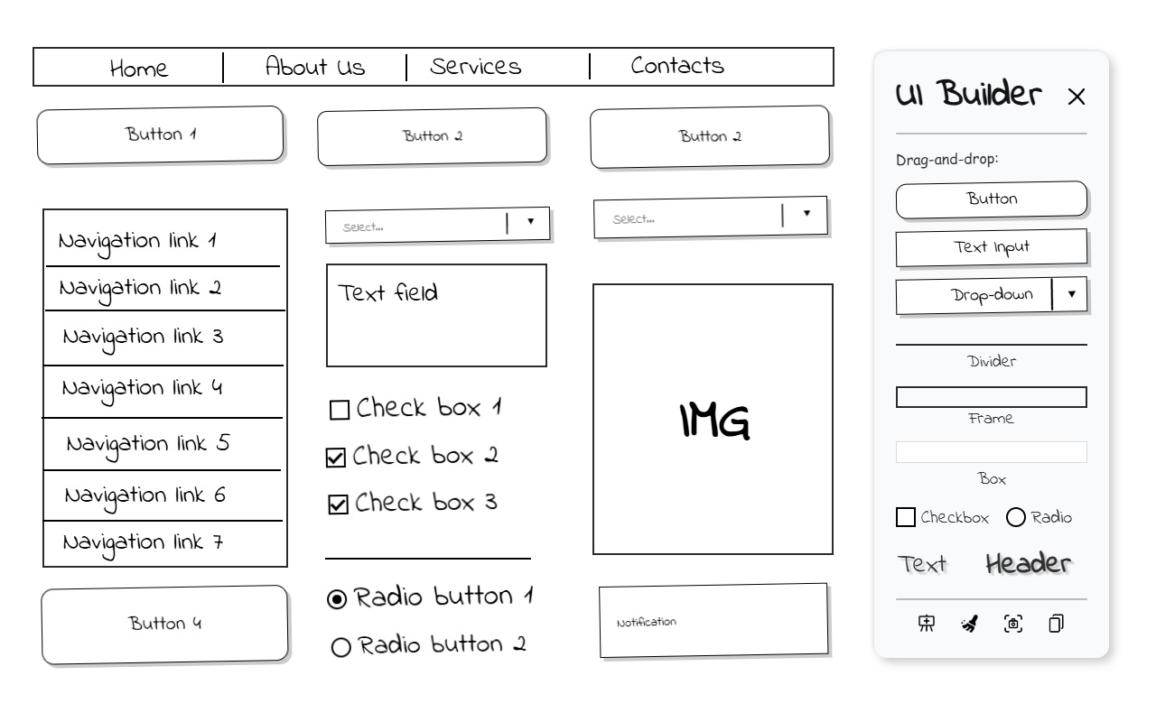 UI Builder – Mockup Tool chrome谷歌浏览器插件_扩展第1张截图