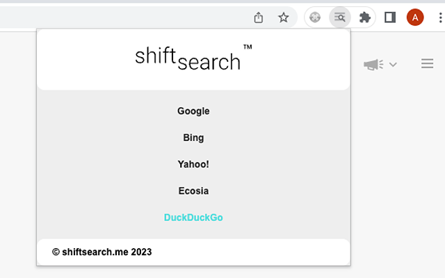 Shiftsearch chrome谷歌浏览器插件_扩展第1张截图