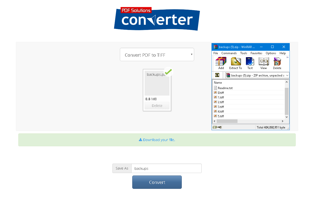 PDF to TIFF Converter chrome谷歌浏览器插件_扩展第2张截图
