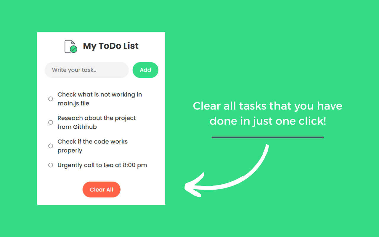 My ToDo List chrome谷歌浏览器插件_扩展第4张截图