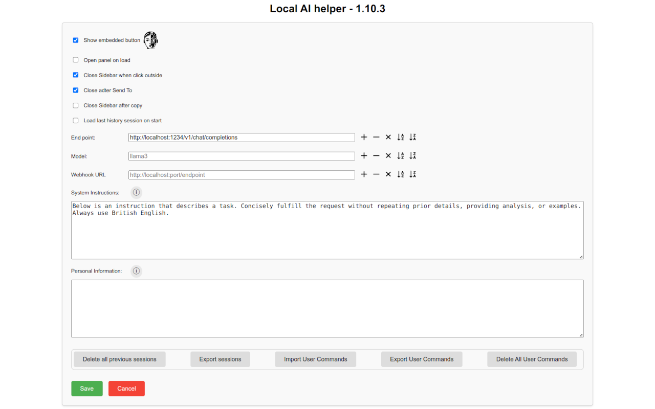 Local AI helper chrome谷歌浏览器插件_扩展第4张截图