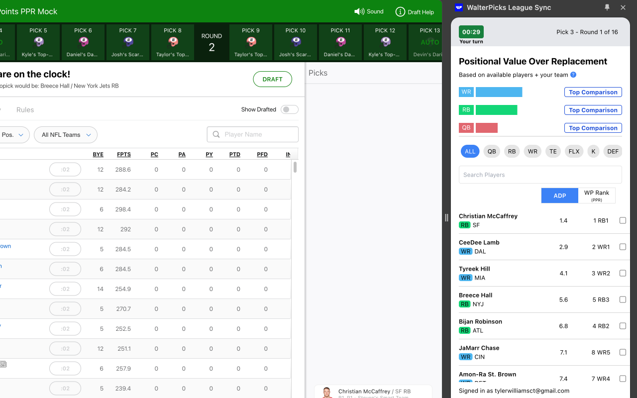 WalterPicks League Sync chrome谷歌浏览器插件_扩展第2张截图