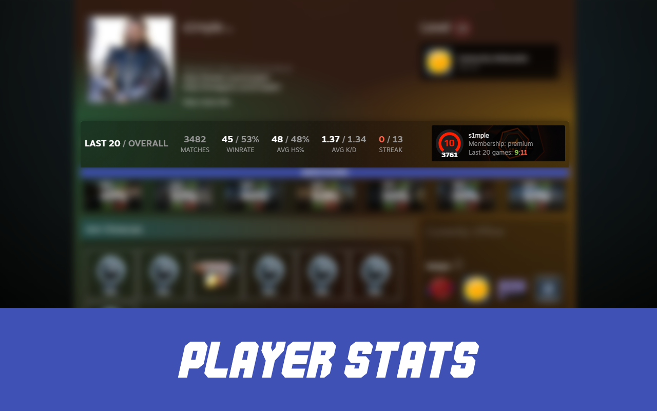 Steamify - Faceit stats checker chrome谷歌浏览器插件_扩展第3张截图