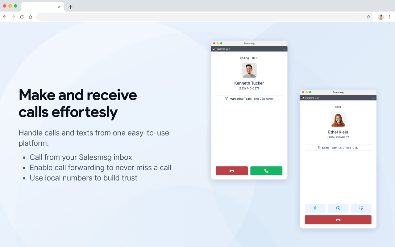 Salesmsg - Business Text Messaging chrome谷歌浏览器插件_扩展第2张截图