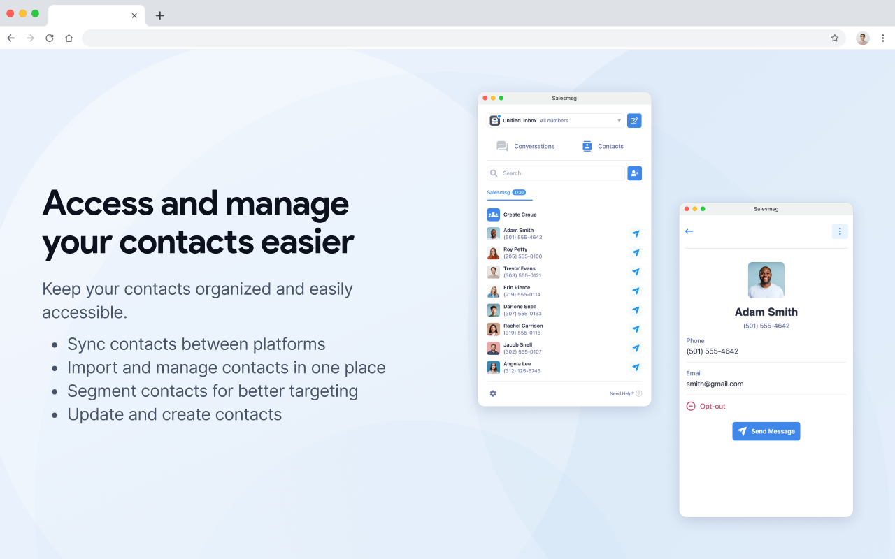 Salesmsg - Business Text Messaging chrome谷歌浏览器插件_扩展第5张截图