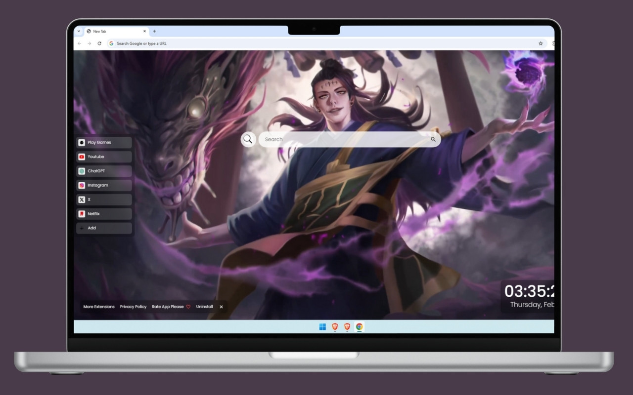 Suguru Geto Live Wallpaper chrome谷歌浏览器插件_扩展第1张截图