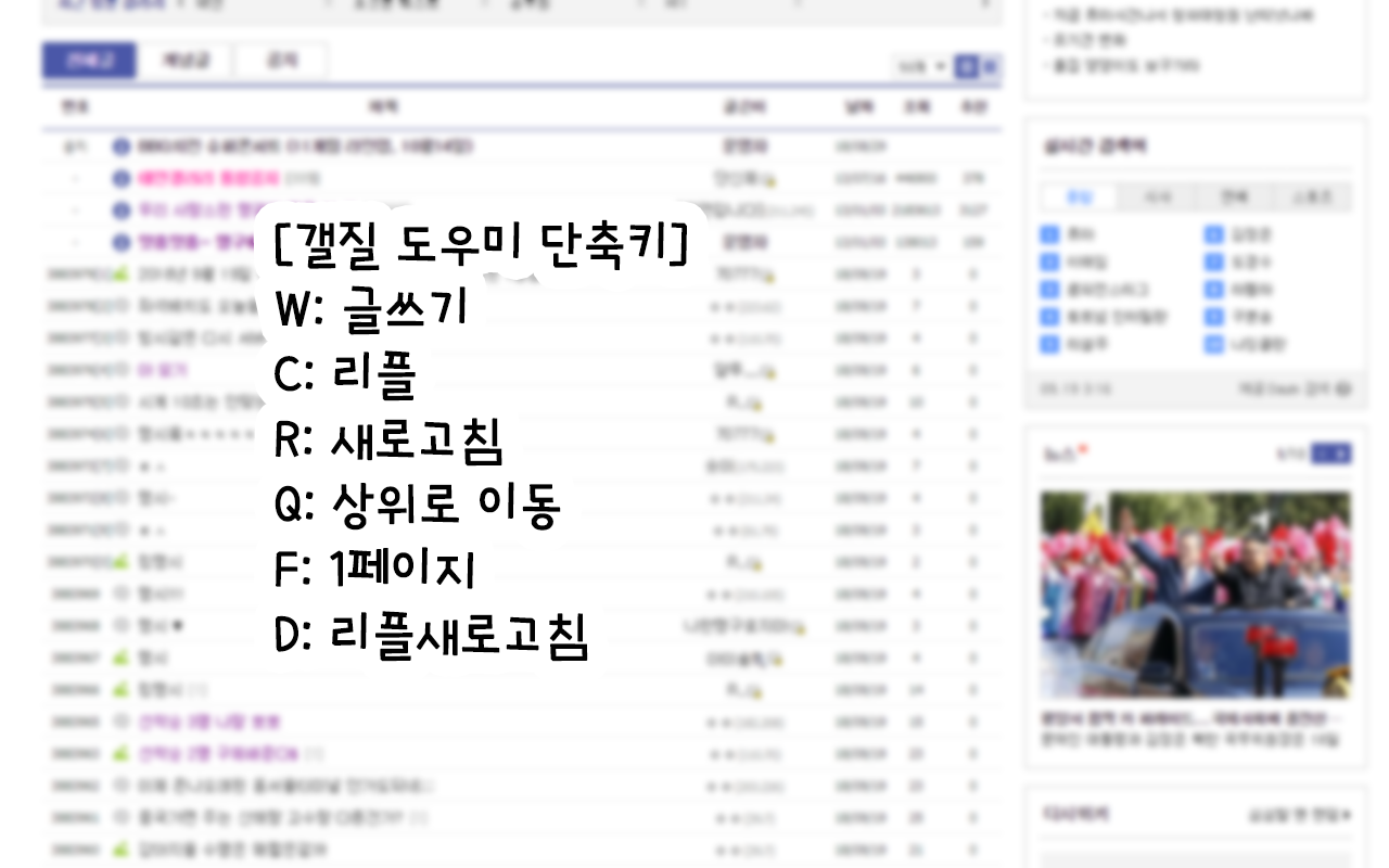 갤질도우미 chrome谷歌浏览器插件_扩展第1张截图